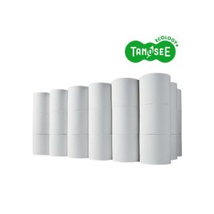 （まとめ）TANOSEE トイレットペーパー シングル 芯なし 170m 無包装 48ロール入×3ケース