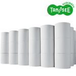 （まとめ）TANOSEE トイレットペーパー シングル 芯なし 130m 無包装 48ロール入×10ケース