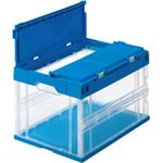 （まとめ）エコタイプ オリタタミコンテナ ふた付 50L 20台