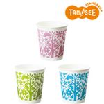 （まとめ）TANOSEE 紙コップ Nature and Friends 7オンス 100個入×25パック
