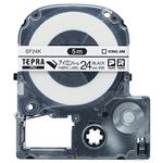 （まとめ） キングジム テプラ PRO テープカートリッジ アイロンラベル 24mm 黒文字 SF24K 1個 【×4セット】