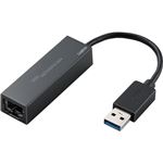 （まとめ） ロジテック USB3.0 高速GigaLANアダプター ブラック LAN-GTJU3 1個 【×4セット】