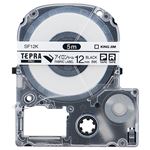 （まとめ） キングジム テプラ PRO テープカートリッジ アイロンラベル 12mm 黒文字 SF12K 1個 【×5セット】
