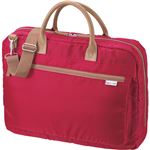 （まとめ） サンワサプライ カジュアルPCバッグ 15.6型ワイド対応 レッド BAG-CA7R 1個 【×2セット】