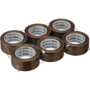 （まとめ） 積水化学 シュープリームテープE No.882 48mm×100m 茶 P30ASB3 1パック（6巻） 【×4セット】