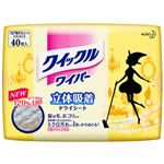 （まとめ） 花王 クイックルワイパー 立体吸着ドライシート 1パック（40枚） 【×5セット】