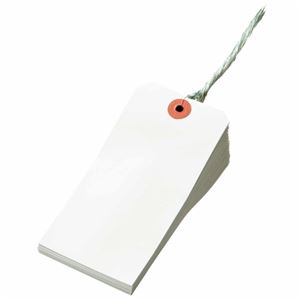 （まとめ） TANOSEE 再生紙針金荷札 2号 60×120mm 1箱（1000枚） 【×3セット】
