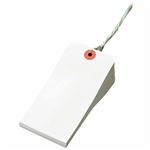 （まとめ） TANOSEE 再生紙針金荷札 2号 60×120mm 1箱（1000枚） 【×3セット】