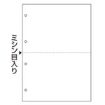 ヒサゴ マルチプリンター帳票 複写タイプ A4 ノーカーボン 白紙 2面 4穴 BPC2003 1冊(100枚)