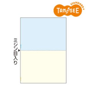 TANOSEE マルチプリンター帳票 複写タイプ A4 ノーカーボン カラー2面 1箱(500枚:100枚×5冊)