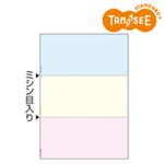 TANOSEE マルチプリンター帳票 複写タイプ A4 ノーカーボン カラー3面 1箱(500枚:100枚×5冊)