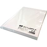 （まとめ） TANOSEE カラーレーザー・IJ用名刺用紙 10面 白 厚口 1冊（100シート） 【×5セット】