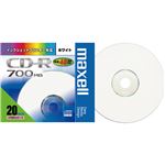 （まとめ） マクセル データ用CD-R 700MB ホワイトプリンターブル スリムケース CDR700S.ST.PW1P20S 1パック（20枚） 【×3セット】