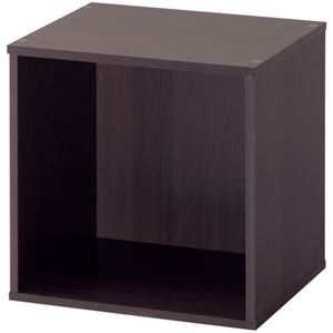 （まとめ） 不二貿易 キューブボックス W345×D295×H345mm ブラウン 81900 1台 【×5セット】