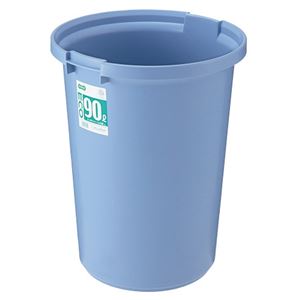 TANOSEE エコポリペール 丸型 90L 本体 ブルー 1個