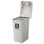 （まとめ） アスベル SPハンドル付ダストボックス 35L ホワイト 1個 【×2セット】