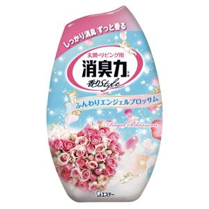 （まとめ） エステー お部屋の消臭力 ふんわりエンジェルブロッサム 400ml 1セット（3個） 【×5セット】