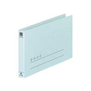 （まとめ） コクヨ 伝票用フラットファイル 振替伝票サイズ 2穴 150枚収容 背幅18mm 青 フ-46 1セット（10冊） 【×5セット】