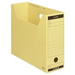 （まとめ） コクヨ ファイルボックス-FS（Aタイプ） A4ヨコ 背幅102mm クラフト フタ付 A4-LFBN 1セット（5冊） 【×3セット】