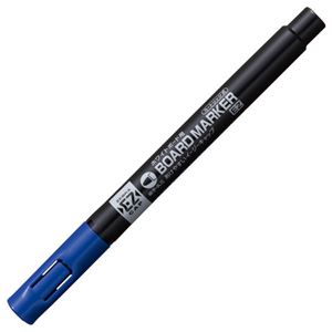 （まとめ） ゼブラ ボードマーカーEZ 細字・丸芯 青 YYSS17-BL 1セット（10本） 【×5セット】