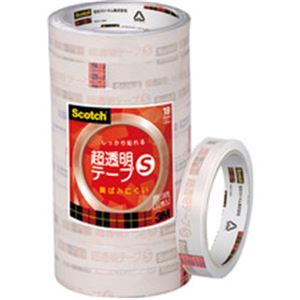 スコッチ 超透明テープS 18mm×35m 10巻