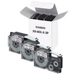 カシオ(CASIO) ネームランドテープセット 透明（黒文字） 9・12・18mm幅 3個入