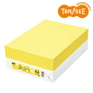 TANOSEE カラーペーパー Juicy パイン A4 500枚