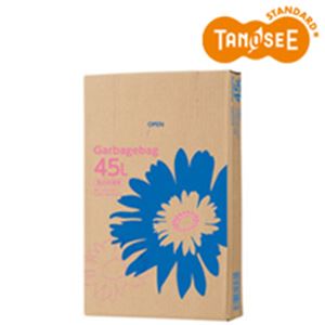 TANOSEE ゴミ袋 乳白半透明 45L 110枚BOX