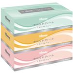 （まとめ）クリネックスティシューやわらかフィール 3箱入×12パック
