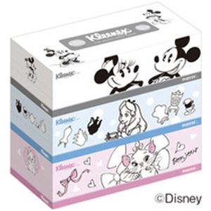 （まとめ）クリネックスティシュー ディズニーキャラクター3箱パック×12
