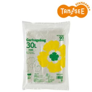（まとめ）TANOSEE ゴミ袋エコノミー 半透明 30L 90枚入×15パック