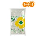 （まとめ）TANOSEE ゴミ袋エコノミー 半透明 90L 90枚入×5パック