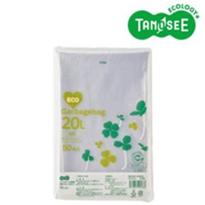 （まとめ）TANOSEE ポリエチレン収集袋 透明 20L 50枚入×15パック