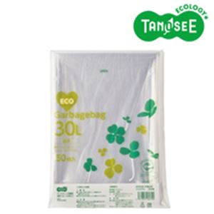 （まとめ）TANOSEE ポリエチレン収集袋 透明 30L 50枚入×15パック