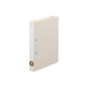 （まとめ） TANOSEE Dリングファイル（PP表紙） A4タテ 2穴 200枚収容 背幅34mm オフホワイト 1冊 【×10セット】