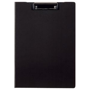 （まとめ） TANOSEE クリップファイル A4タテ ブラック 1枚 【×10セット】