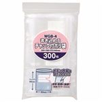 （まとめ） ジャパックス 書き込めるチャック付ポリ袋 ヨコ60×タテ85×厚み0.04mm WGB-4 1パック（300枚） 【×5セット】