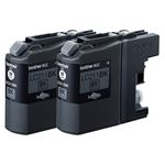 （まとめ） ブラザー BROTHER インクカートリッジ お徳用 黒 LC211BK2PK 1箱（2個） 【×3セット】