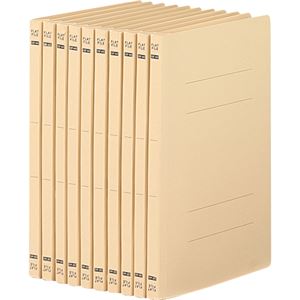 （まとめ） TANOSEE フラットファイル（ライトカラー） A4タテ 150枚収容 背幅18mm イエロー 1パック（10冊） 【×15セット】