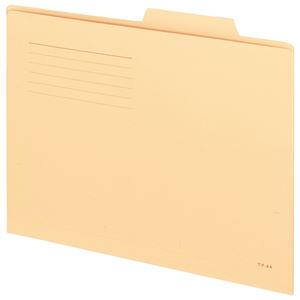 （まとめ） TANOSEE 個別フォルダー（スーパーライトカラー） A4 イエロー 1パック（10冊） 【×15セット】