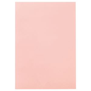 （まとめ） TANOSEE 色画用紙 四つ切 うすもも 1パック（10枚） 【×15セット】