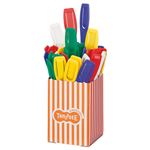 （まとめ） TANOSEE クリップペンシル 混色 1ケース（50本） 【×10セット】