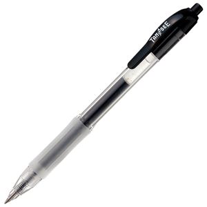 （まとめ） TANOSEE ノック式ゲルインクボールペン 0.5mm 黒 1本 【×20セット】