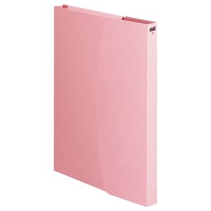 （まとめ） TANOSEE ケースファイル A4タテ 230枚収容 背幅23mm ピンク 1パック（3冊） 【×15セット】