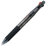 （まとめ） TANOSEE 油性3色ボールペン 0.7mm （軸色 ブラック） 1本 【×20セット】