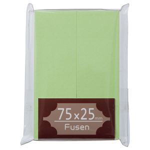 （まとめ） TANOSEE ふせん 75×25mm うぐいす 1パック（2冊） 【×30セット】