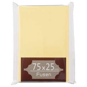 （まとめ） TANOSEE ふせん 75×25mm クリーム 1パック（2冊） 【×30セット】