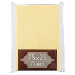 （まとめ） TANOSEE ふせん 75×25mm クリーム 1パック（2冊） 【×30セット】