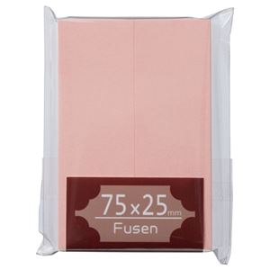 （まとめ） TANOSEE ふせん 75×25mm 桃 1パック（2冊） 【×30セット】