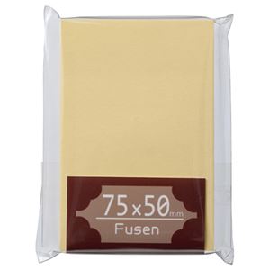 （まとめ） TANOSEE ふせん 75×50mm クリーム 1冊 【×30セット】